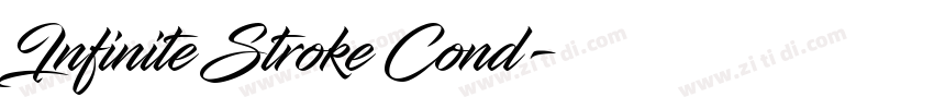 Infinite Stroke Cond字体转换